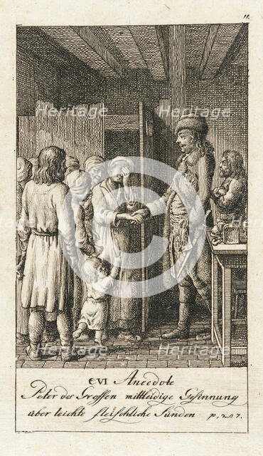 Original Anecdotes of Peter the Great, 1789. Creator: Daniel Nikolaus Chodowiecki.