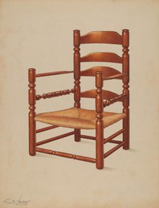 Armchair, 1937. Creator: Frank Wenger.