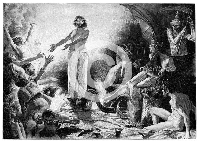 'Christ in Hades', 1899.Artist: JF Weber