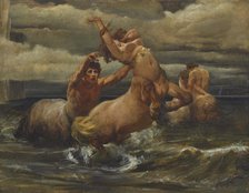 Centaurs in the sea, ca 1877. Creator: Piglhein, Bruno (1848-1894).