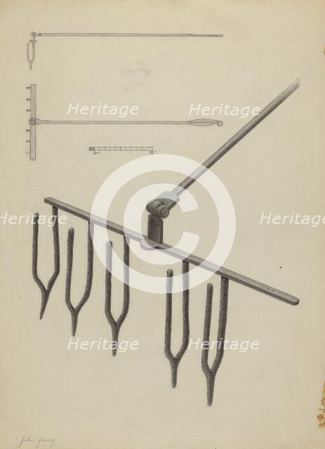 Wrought Iron Toaster, 1935/1942. Creator: John Garay.