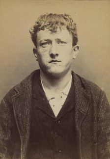Anceau. Aimé-Firmin. 20 ans, né le 18/2/74 à Paris XIIe. Sculpteur sur bois. Anarchiste. 1..., 1894. Creator: Alphonse Bertillon.