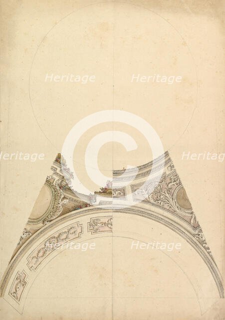 Design for Ceiling, 18th century. Creator: Workshop of Leonardo Marini.