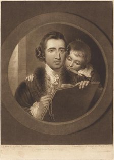 Benjamin West, Esqr R.A. and His Son RI West, 1773. Creator: Valentine Green.
