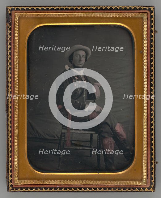 Untitled (Portrait of Seated Man), 1853. Creator: Unknown.