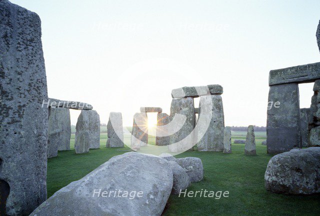 Stonehenge, Wiltshire. Artist: Unknown.