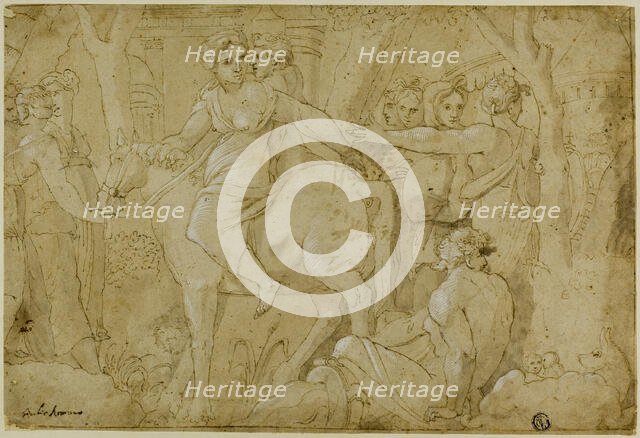 Flight of Clelia, c. 1524. Creator: Unknown.