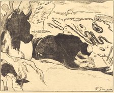 The Washerwomen (Les laveuses), 1889. Creator: Paul Gauguin.