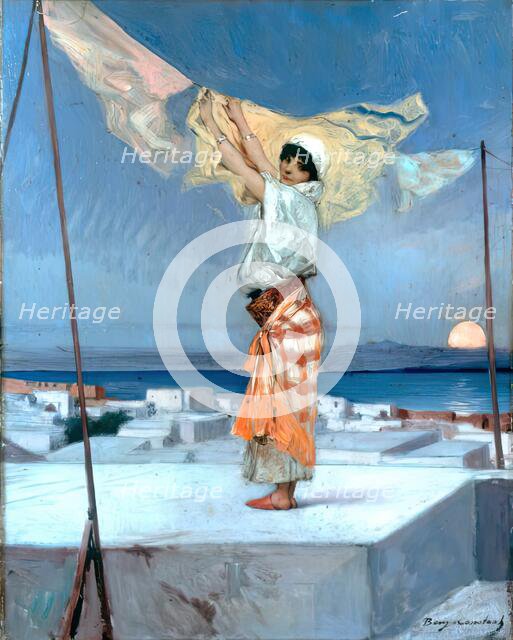 Drying Clothes, c1880. Creator: Jean Joseph Benjamin Constant.