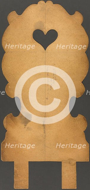 Back Pattern for Side Chair, 1825/75. Creator: Unknown.