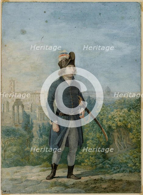 Jean-Étienne Championnet (1762-1800) in Rome . Creator: Muller, Charles François (1789-1855).