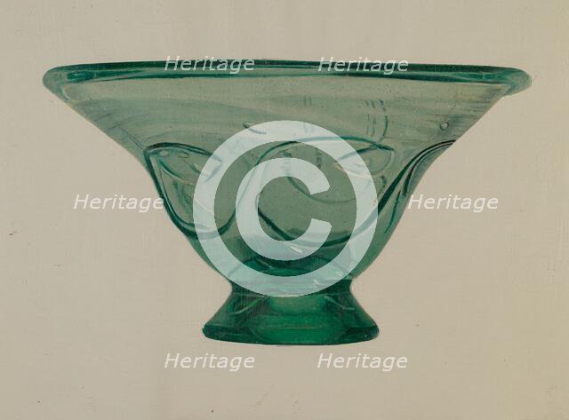 Bowl, 1935/1942. Creator: Unknown.