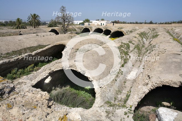 The La Malga cisterns at Carthage, Tunisia. Artist: Samuel Magal