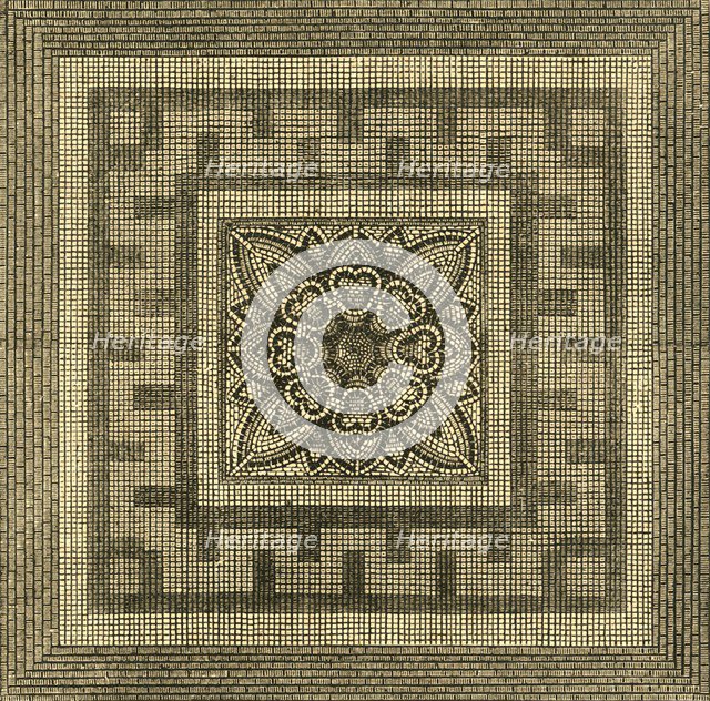 'Ancient Roman Pavement Found in Threadneedle Street, 1841', (1897). Creator: Unknown.