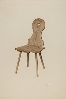 Gothic Chair, c. 1940. Creator: Rosa Rivero.