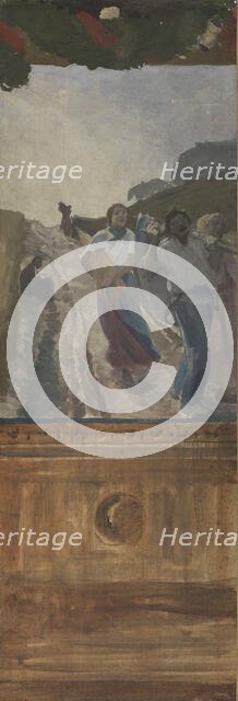 Esquisse pour la mairie du 4ème : Le retour des champs, 1884. Creator: Paul Albert Besnard.