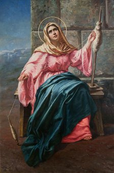 Our Lady the Spinner, 1897. Creator: Feliks Cichocki.