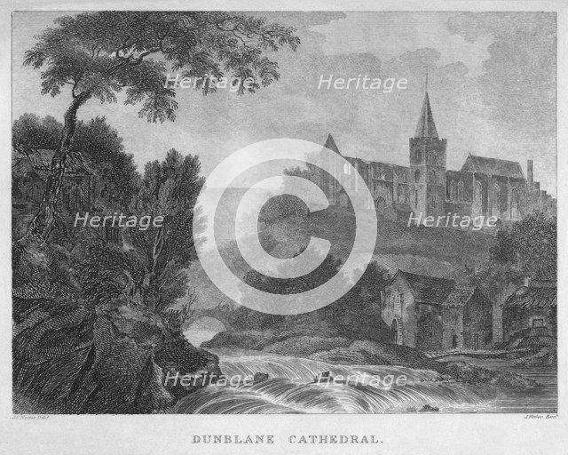 'Dunblane Cathedral', 1804. Artist: James Fittler.