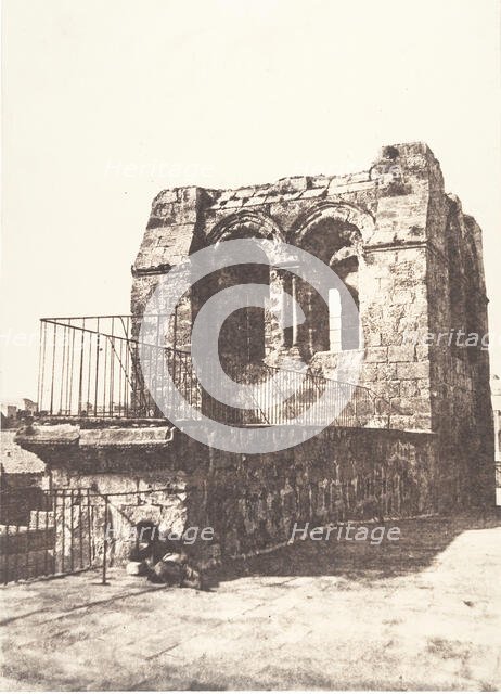 Jérusalem, Saint-Sépulcre, Détails du Clocher, 1854. Creator: Auguste Salzmann.