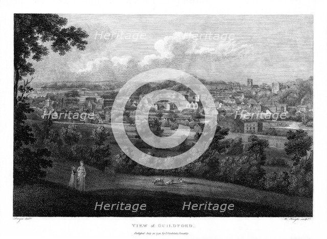Guildford, Surrey, England, 1798.Artist: W Knight