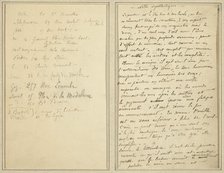 Address List; Manuscript Page [recto], 1884-1888. Creator: Paul Gauguin.
