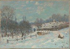 Route de Louveciennes, effet de neige , 1874.