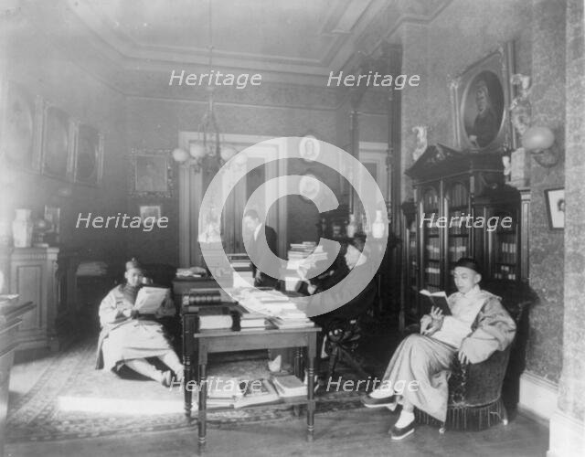 Chinese Legation in Stewart Castle, Dupont Circle, Wash., D.C., between 1890 and 1950. Creator: Frances Benjamin Johnston.