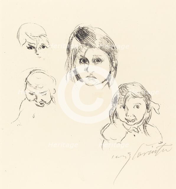 Kinderköpfe (Heads of Children), 1914. Creator: Lovis Corinth.