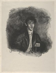 Baron Schwiter (Louis Auguste Schwiter, 1805-1889), 1826., 1826. Creator: Eugene Delacroix.