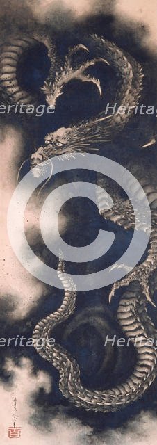 The Dragon among Clouds, 1849. Creator: Hokusai, Katsushika (1760-1849).