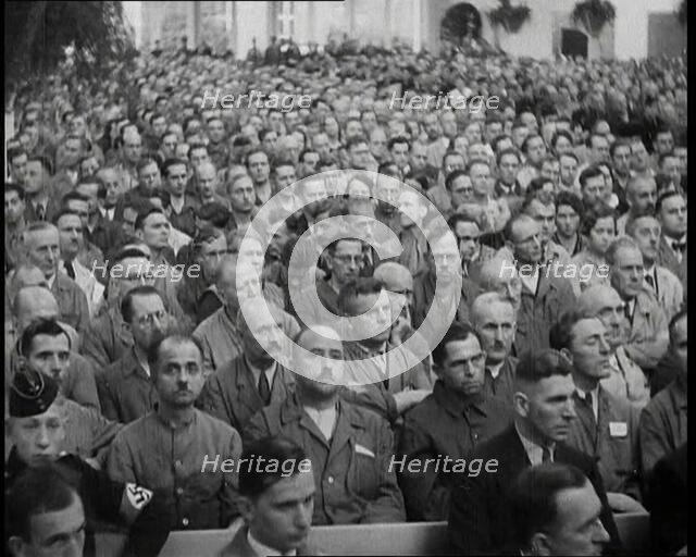 People Watching an  Orchestra in Nazi Germany, 1937. Creator: British Pathe Ltd.