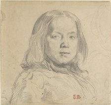 Portrait of a Child. Creator: Eugene Delacroix.