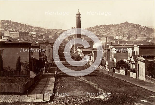 First Street, San Francisco, 1864, printed ca. 1876. Creator: Carleton Emmons Watkins.