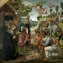 The Adoration of the Shepherds, 1522. Creator: Signorelli, Luca (ca 1441-1523).