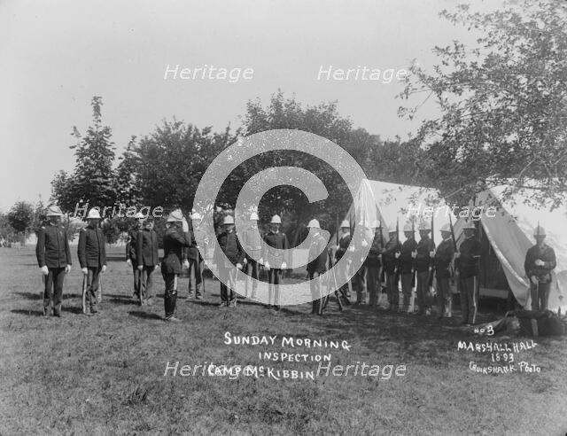 Sunday morning inspection, 1893. Creator: William Cruikshank.