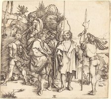 Five Soldiers and a Turk on Horseback, 1495/1496. Creator: Albrecht Durer.