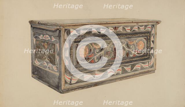 Painted Guilford Chest, 1935/1942. Creator: Edward F. Engel.