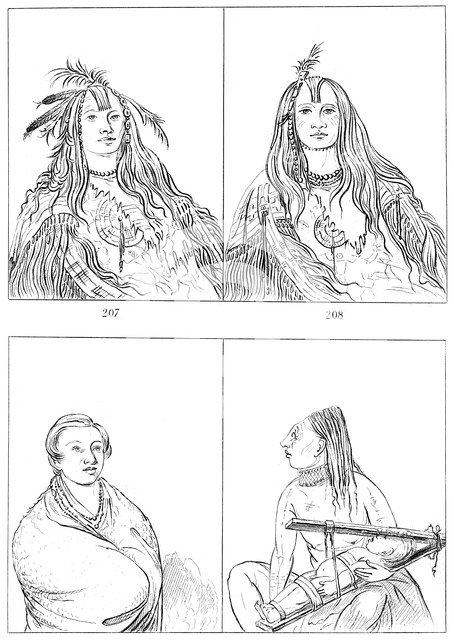 Flatheads, Nez Perces and Chinooks, 1841.Artist: Myers and Co