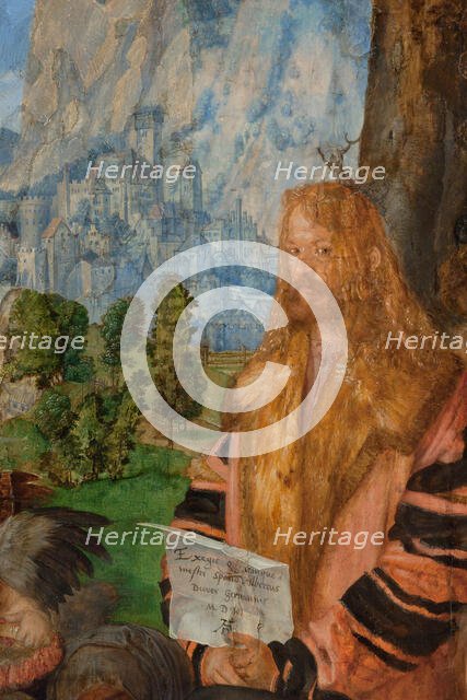 The Feast of the Rose Garlands, Detail: Self-portrait, 1506. Creator: Dürer; Albrecht (1471-1528).