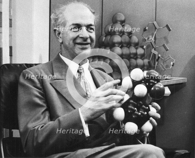 Linus Pauling, American chemist, c1954. Artist: Unknown