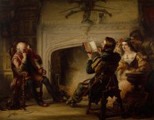 An Early Reading of Shakespeare, 1838. Creator: Solomon Alexander Hart.