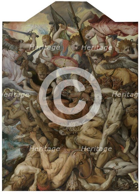 The Fall of the Rebel Angels, 1554. Creator: Frans Floris.