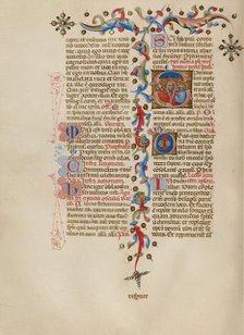 Initial S: Pentecost; Missal, between about 1389 and 1400. Creator: Master of the Brussels Initials.