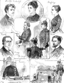 Assassination of the late Emperor of Russia: the condemned prisoners, 1881. Creator: Unknown.