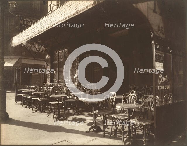 Café, Avenue de la Grande-Armée , 1924-1925. Creator: Atget, Eugène (1857-1927).
