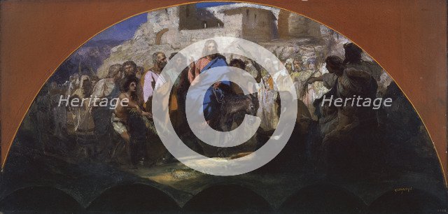 try of Christ into Jerusalem, 1876. Artist: Siemiradzki, Henryk (1843-1902)