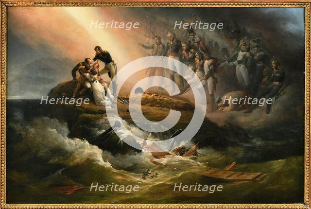 The Tomb of Napoleon on the island of Saint Helena or The Apotheosis of Napoleon, 1821. Creator: Vernet, Horace (1789-1863).