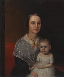 Portrait of a Mother and Child, ca. 1850. Creator: Unknown.