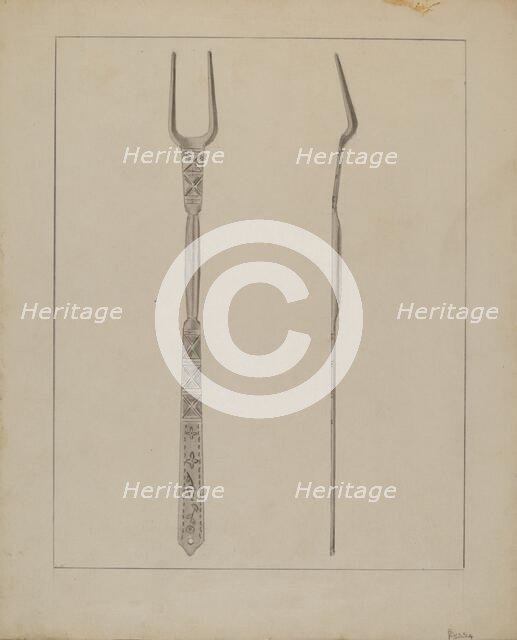 Fork, c. 1936. Creator: Anthony Zuccarello.