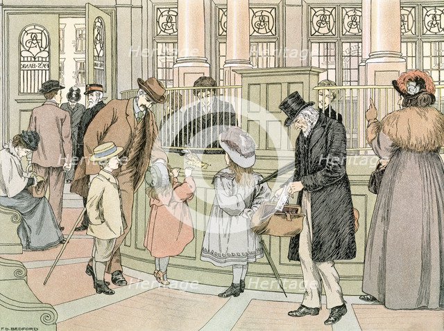 The Bank, 1899. Artist: Francis Donkin Bedford